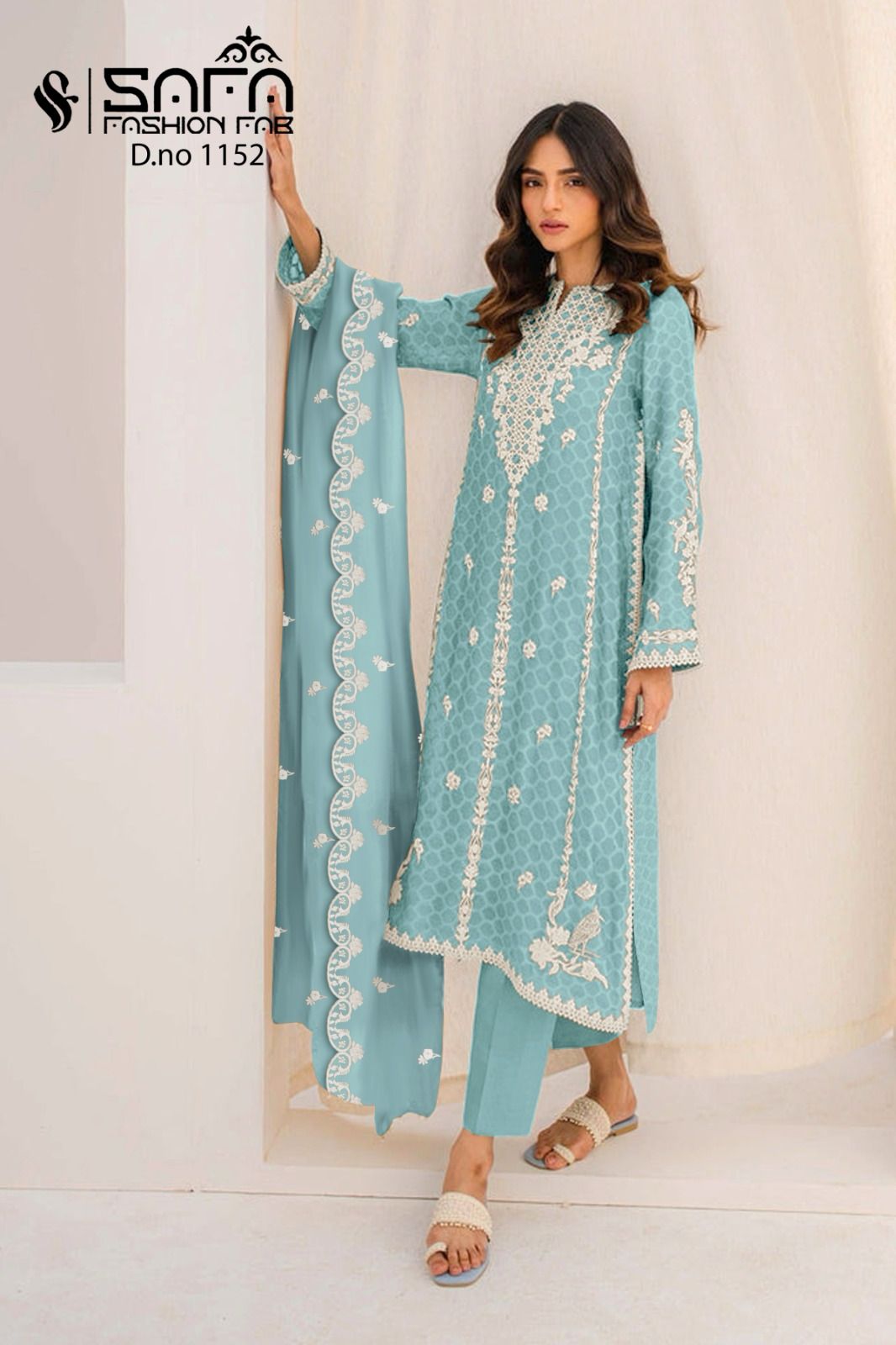 New-1152 Safa Fashion Fab Georgette Pakistani Readymade Suits