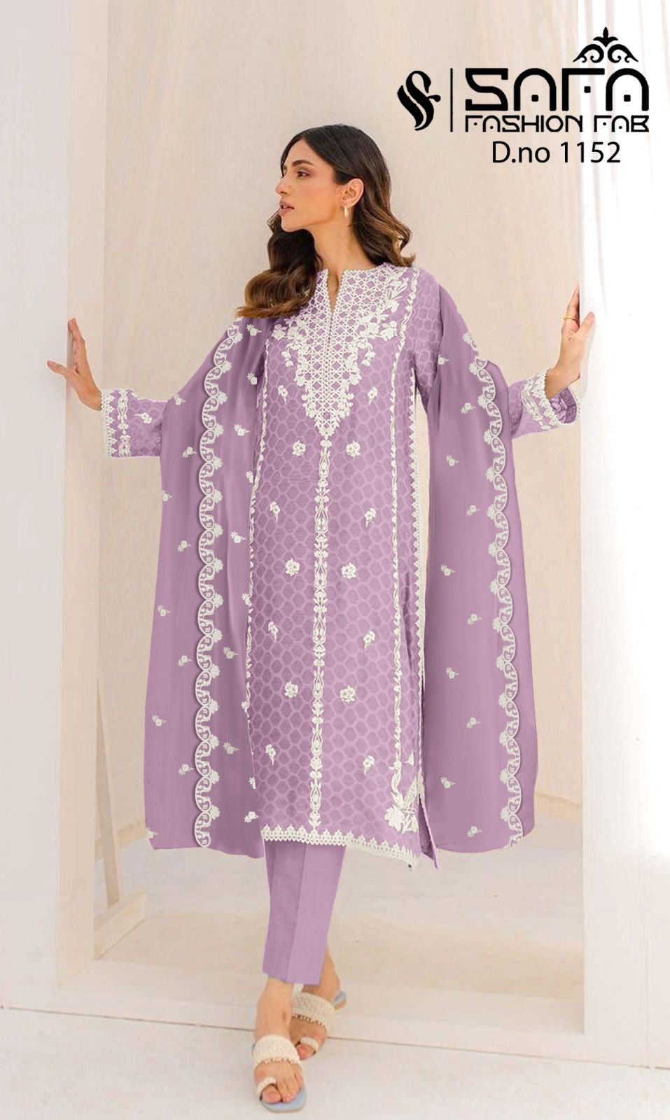 New-1152 Safa Fashion Fab Georgette Pakistani Readymade Suits