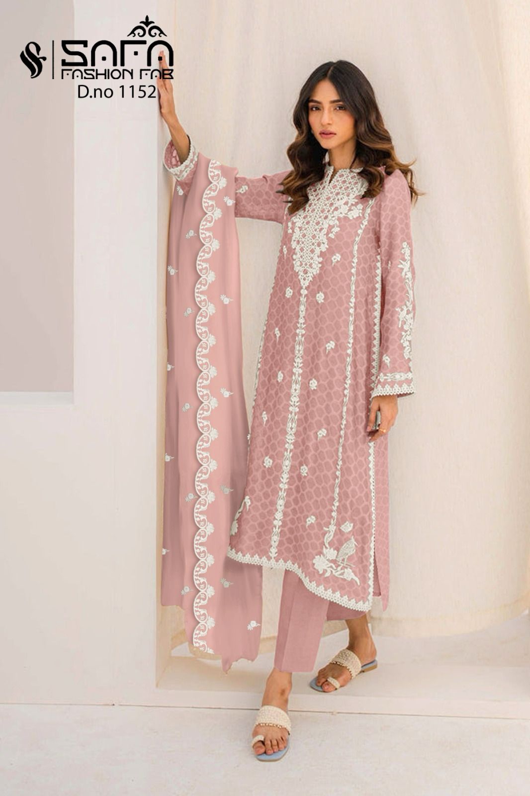 New-1152 Safa Fashion Fab Georgette Pakistani Readymade Suits