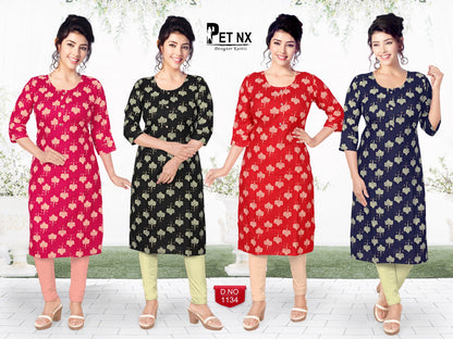 New-Pet-Nx Premnath Rayon Knee Length Kurtis