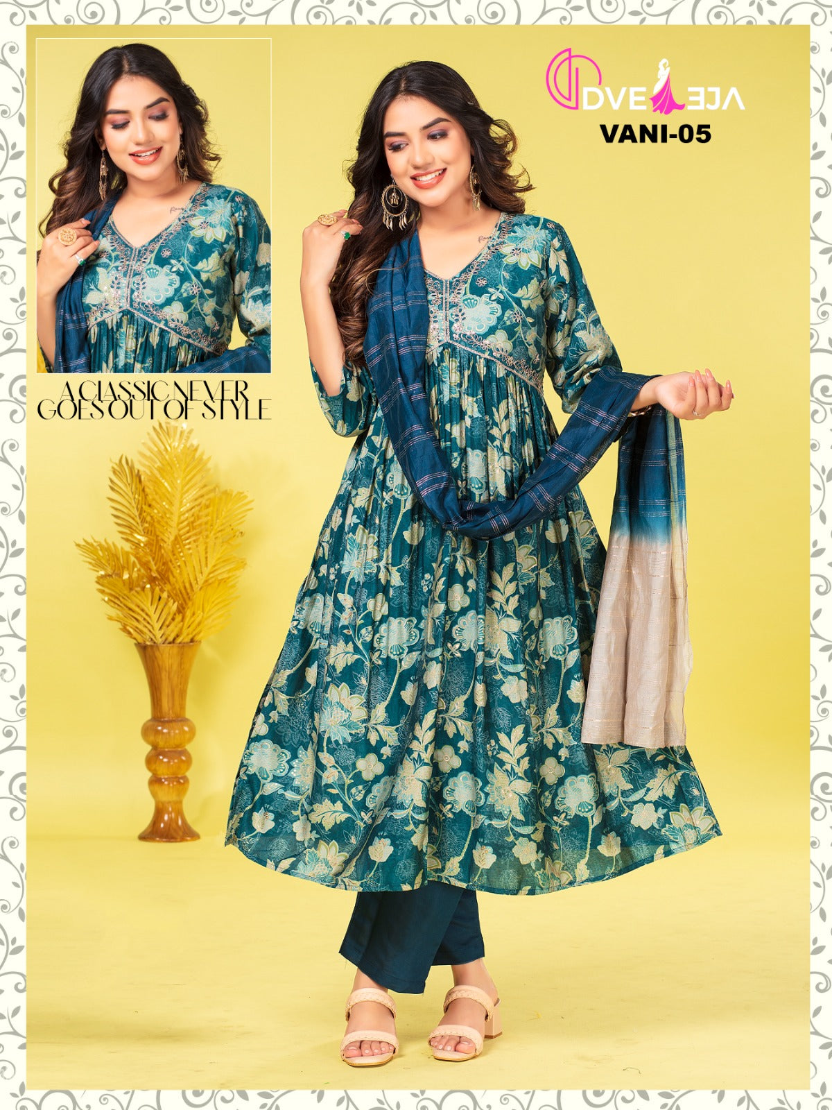 New-Vaani Dveeja Fashion Modal Readymade Pant Style Suits