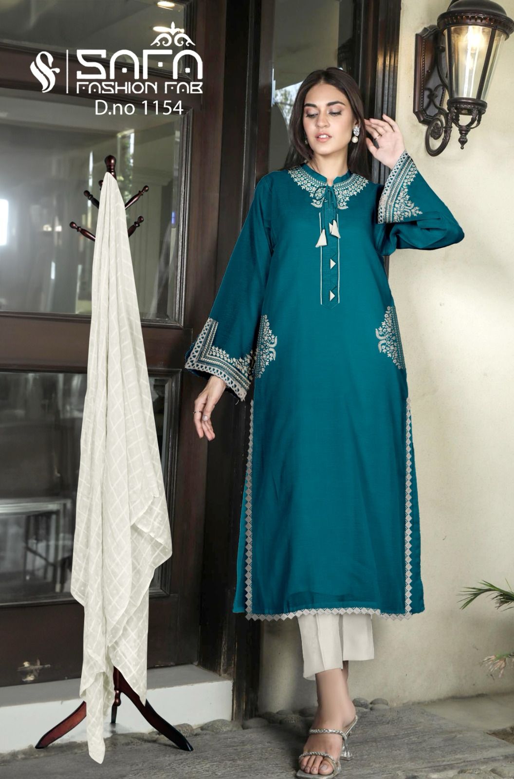 New 1154 Safa Fashion Fab Voile Pakistani Readymade Suits