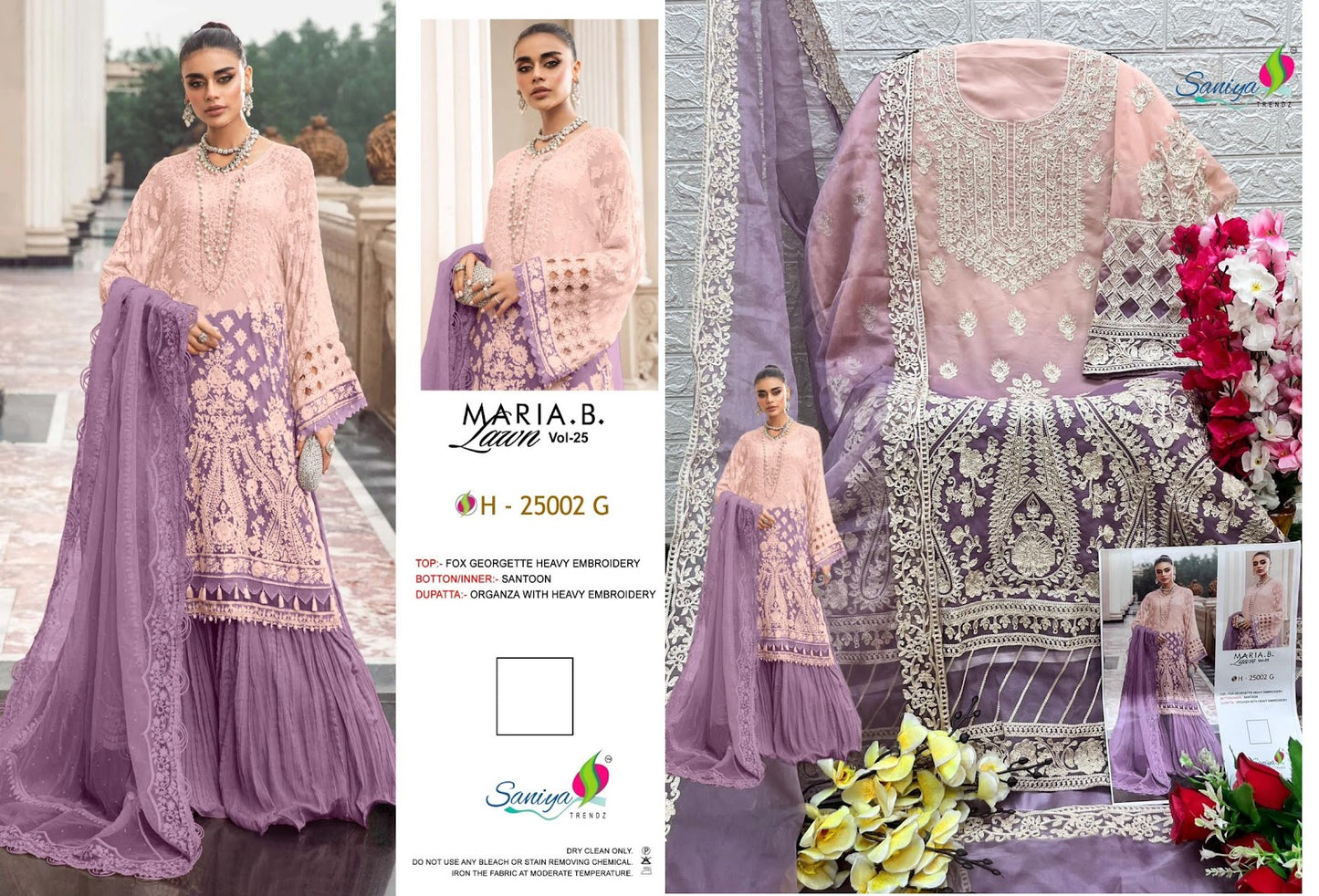 New 25002 Saniya Trendz Georgette Pakistani Salwar Suits