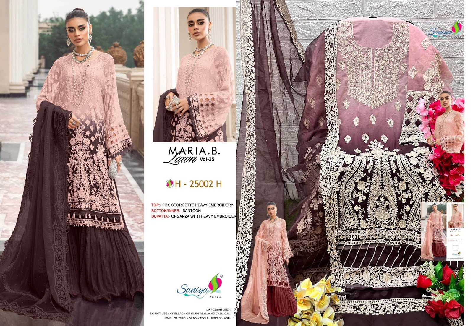New 25002 Saniya Trendz Georgette Pakistani Salwar Suits