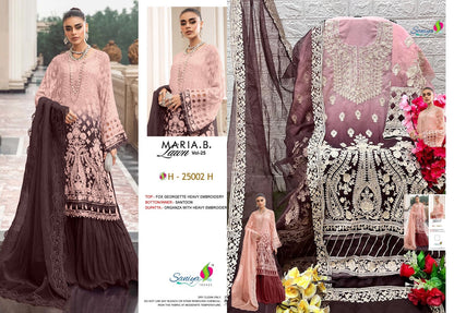 New 25002 Saniya Trendz Georgette Pakistani Salwar Suits