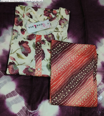 New Capsule-2112 Dveeja Fashion Readymade Pant Style Suits