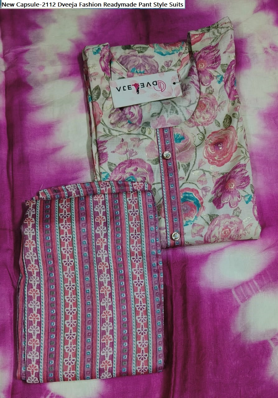 New Capsule-2112 Dveeja Fashion Readymade Pant Style Suits