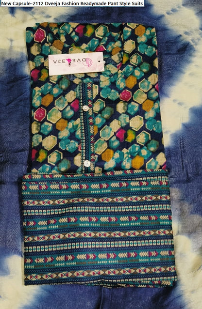 New Capsule-2112 Dveeja Fashion Readymade Pant Style Suits