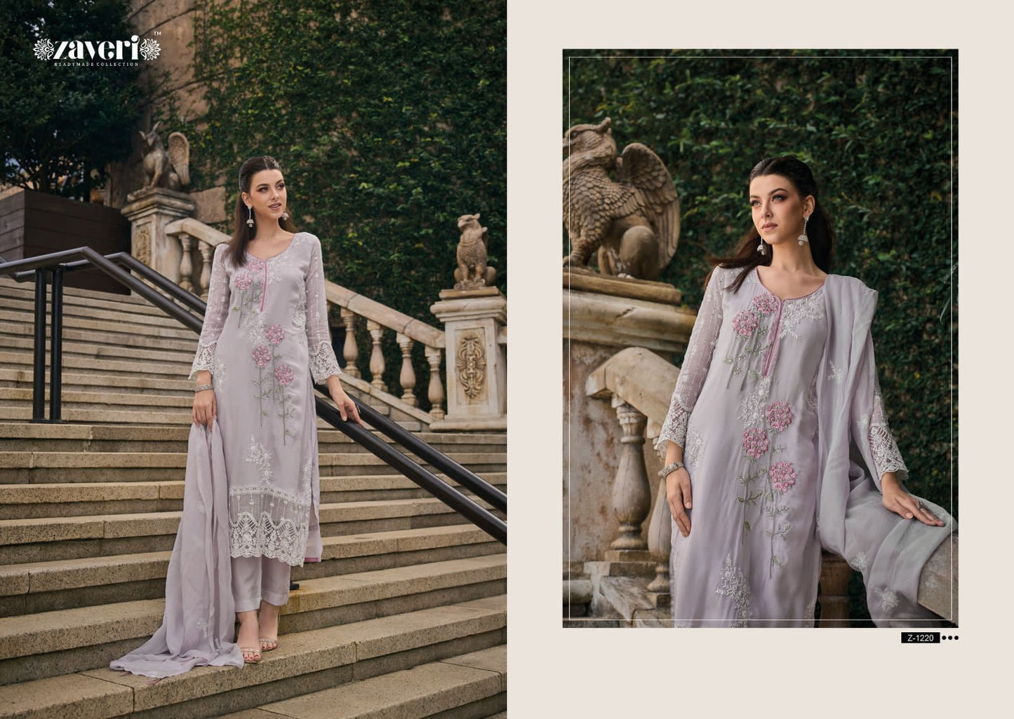 New Femina Zaveri Soft Organza Readymade Pant Style Suits