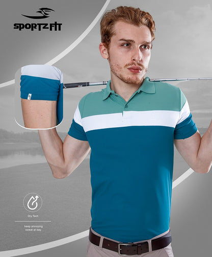 New Pk 123 Sportz Fit Pique Mens Tshirts