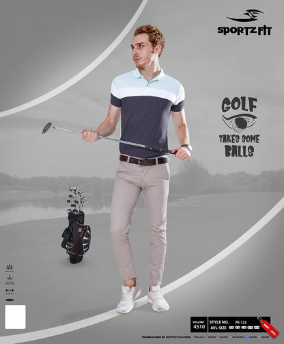 New Pk 123 Sportz Fit Pique Mens Tshirts