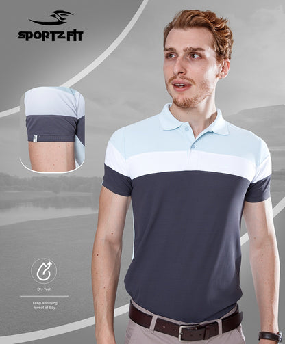 New Pk 123 Sportz Fit Pique Mens Tshirts