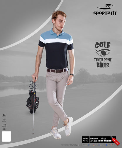 New Pk 123 Sportz Fit Pique Mens Tshirts