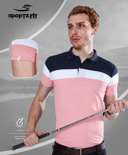 New Pk 123 Sportz Fit Pique Mens Tshirts