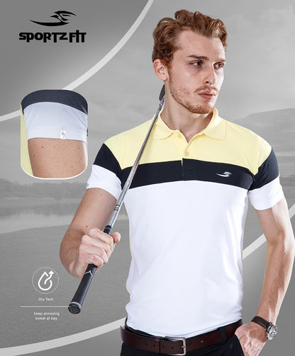 New Pk 123 Sportz Fit Pique Mens Tshirts