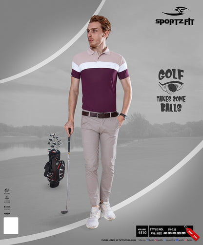 New Pk 123 Sportz Fit Pique Mens Tshirts