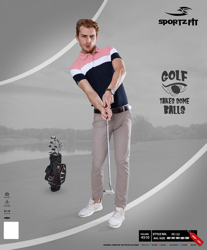 New Pk 123 Sportz Fit Pique Mens Tshirts