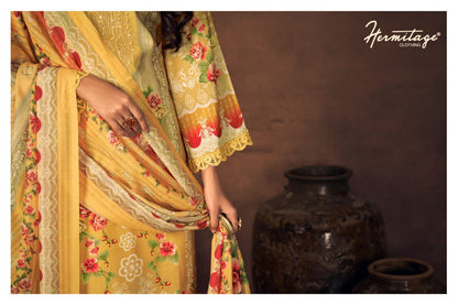 New Roz Meher Hermitage Clothing Lawn Cotton Karachi Salwar Suits
