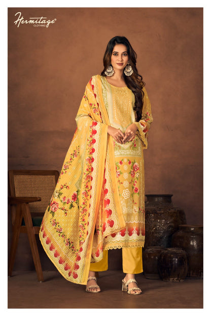 New Roz Meher Hermitage Clothing Lawn Cotton Karachi Salwar Suits