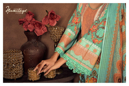 New Roz Meher Hermitage Clothing Lawn Cotton Karachi Salwar Suits