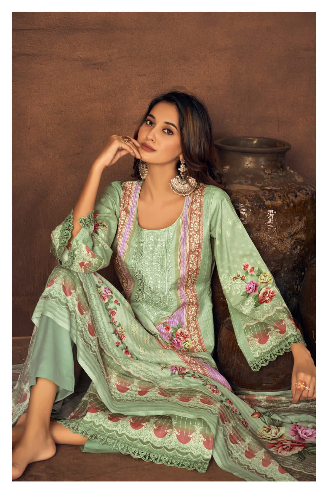 New Roz Meher Hermitage Clothing Lawn Cotton Karachi Salwar Suits