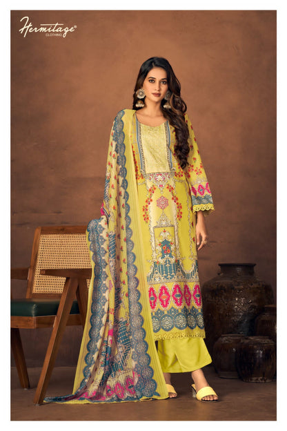 New Roz Meher Hermitage Clothing Lawn Cotton Karachi Salwar Suits
