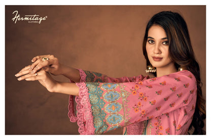 New Roz Meher Hermitage Clothing Lawn Cotton Karachi Salwar Suits