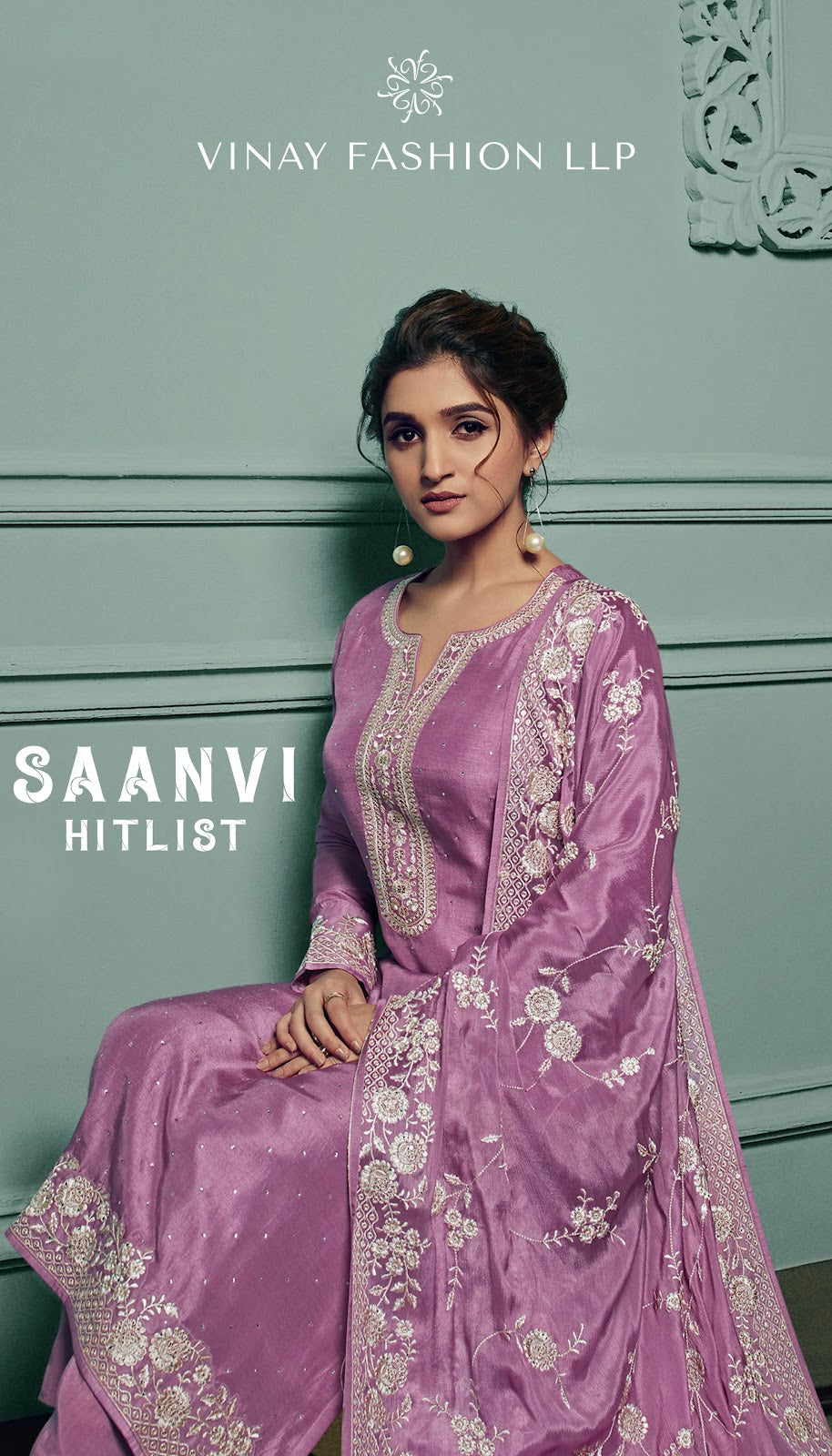 New Saanvi-Hitlist Vinay Fashion Llp Dola Pant Style Suits