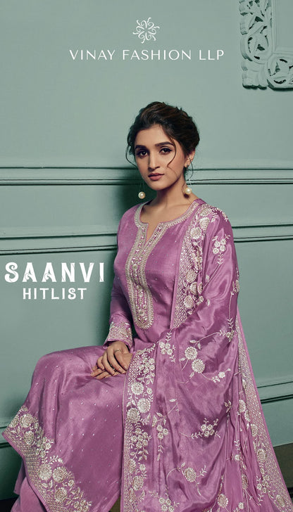 New Saanvi-Hitlist Vinay Fashion Llp Dola Pant Style Suits