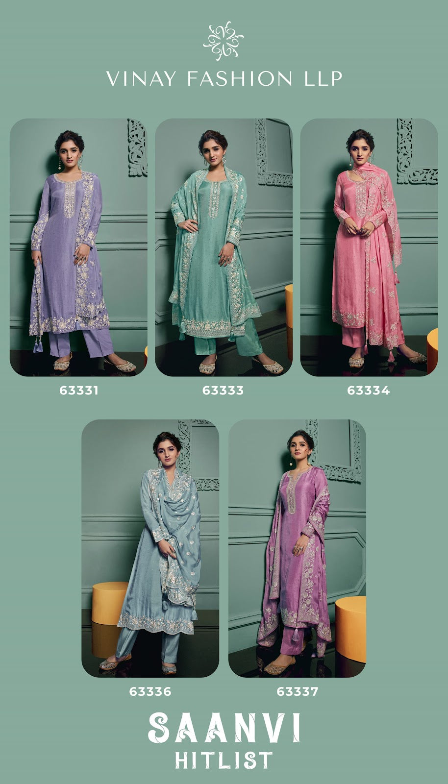 New Saanvi-Hitlist Vinay Fashion Llp Dola Pant Style Suits