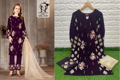 Nfs 1079 Naimat Fashion Studio Blooming Pakistani Readymade Suits