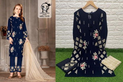 Nfs 1079 Naimat Fashion Studio Blooming Pakistani Readymade Suits