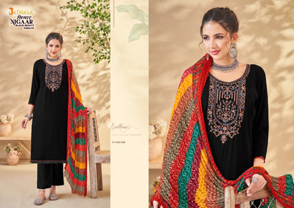 Nigaar Black Beauty Edition 3 Jaimala Rayon Pant Style Suits