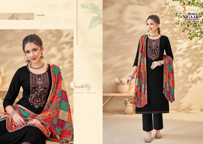 Nigaar Black Beauty Edition 3 Jaimala Rayon Pant Style Suits