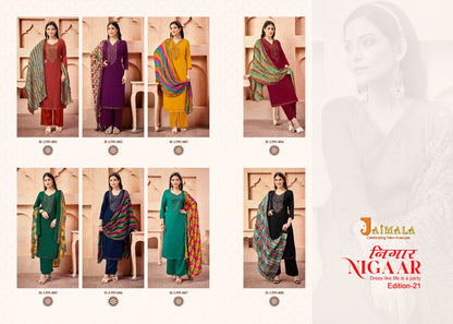 Nigaar Edition 21 Jaimala Plazzo Style Suits