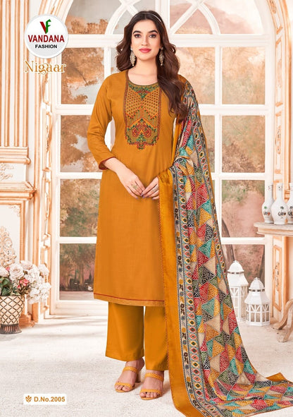 Nigaar Vandana Reyon Pant Style Suits
