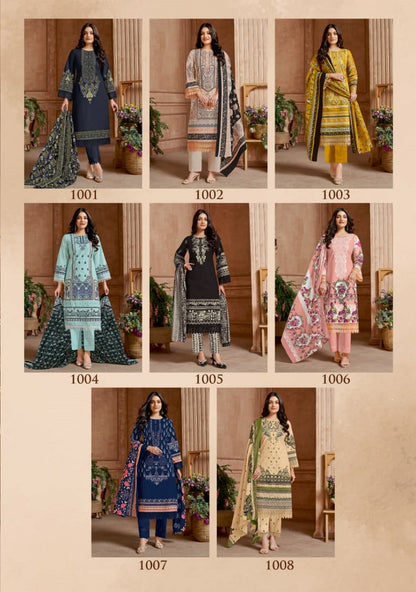 Nigar Vol 1 Mayur Creation Cotton Pant Style Suits