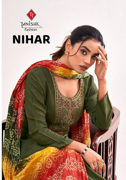 Nihar Tanishk Fashion Reyon Pant Style Suits