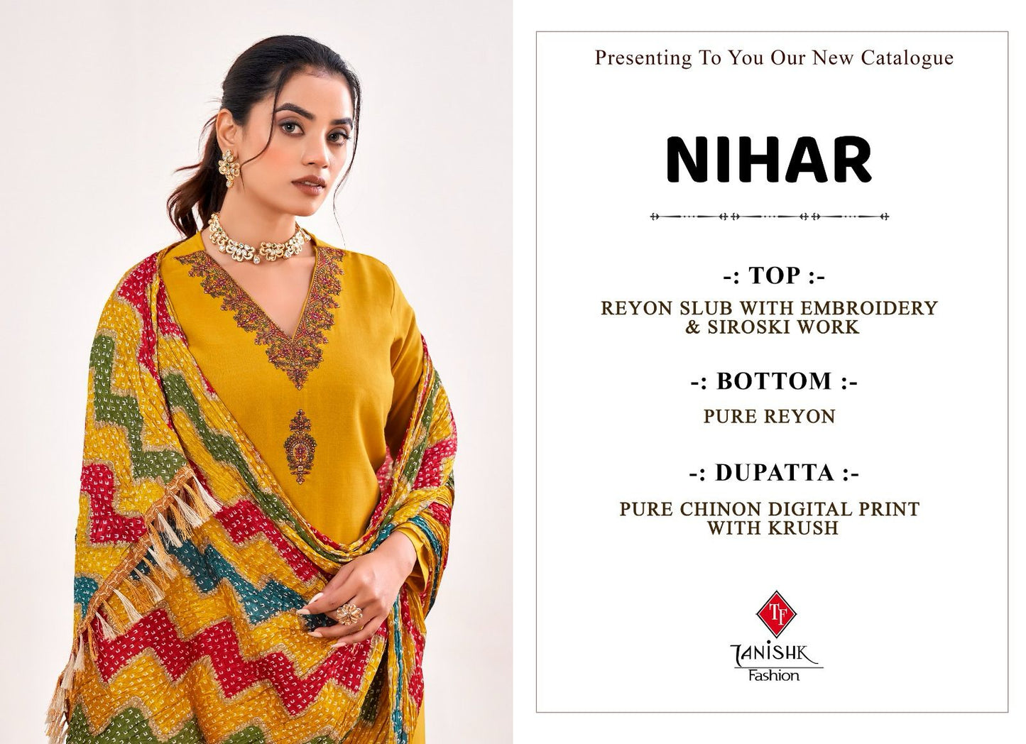 Nihar Tanishk Fashion Reyon Pant Style Suits