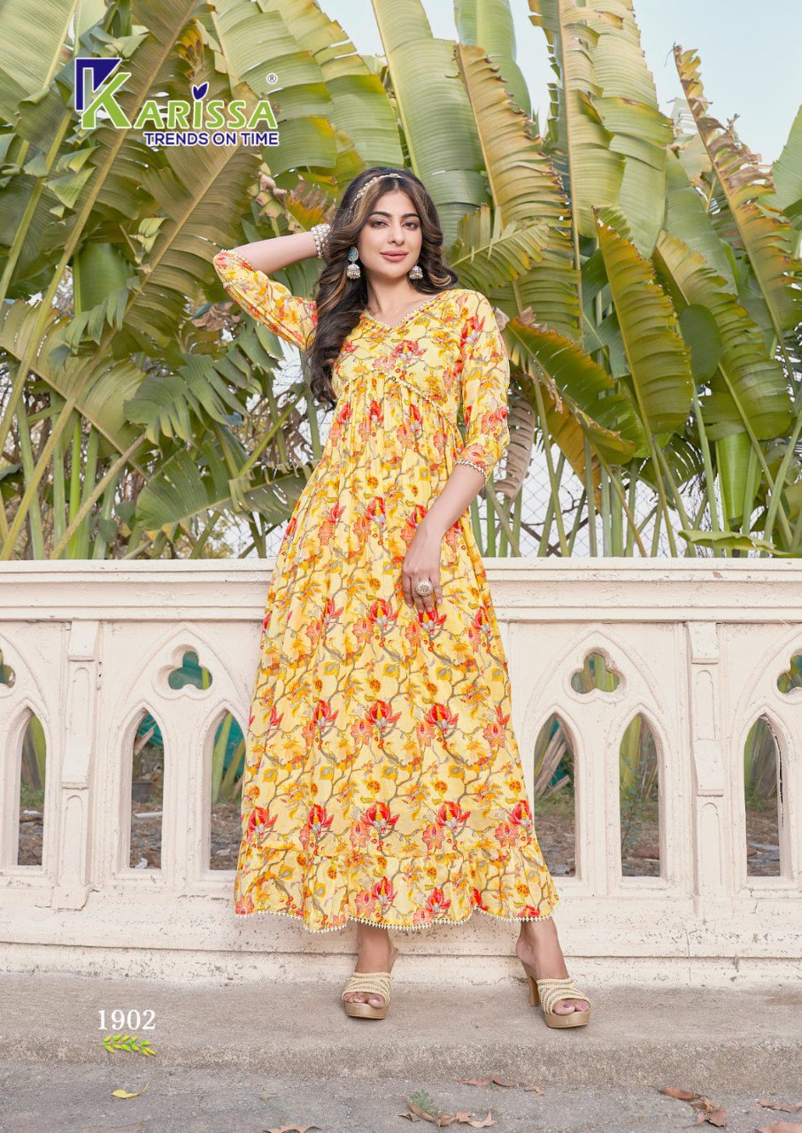 Gorgeous Yellow Tiered Frock Dresses for Women Online