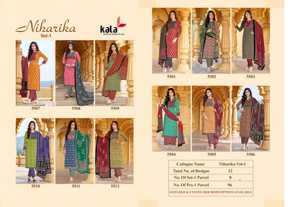 Niharika Vol 1 Kala Cotton Dress Material