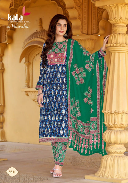 Niharika Vol 1 Kala Cotton Readymade Pant Style Suits