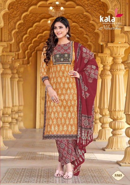 Niharika Vol 1 Kala Cotton Readymade Pant Style Suits