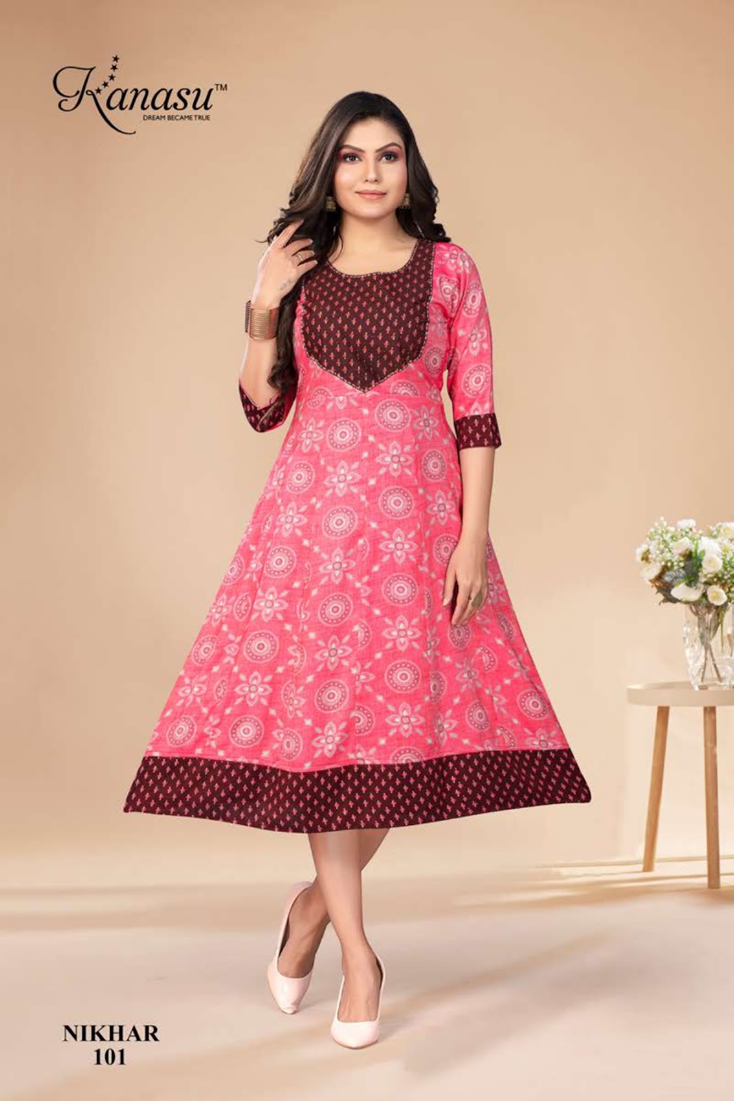 Nikhar Kanasu Rayon Anarkali Kurtis