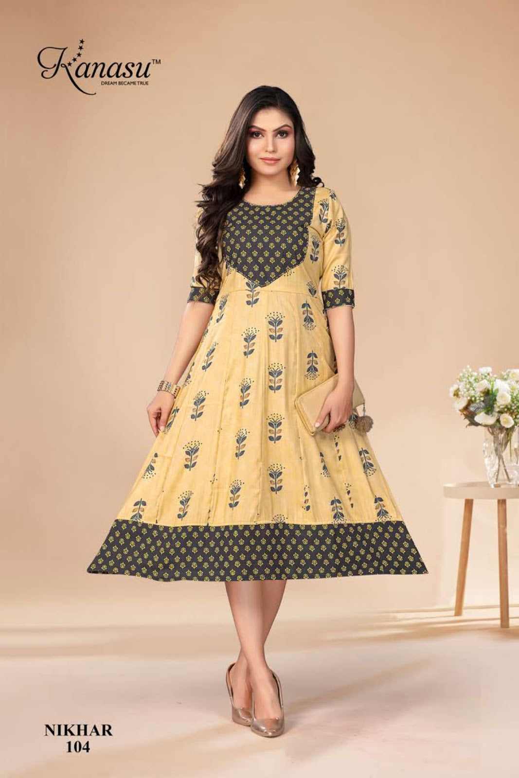 Nikhar Kanasu Rayon Anarkali Kurtis