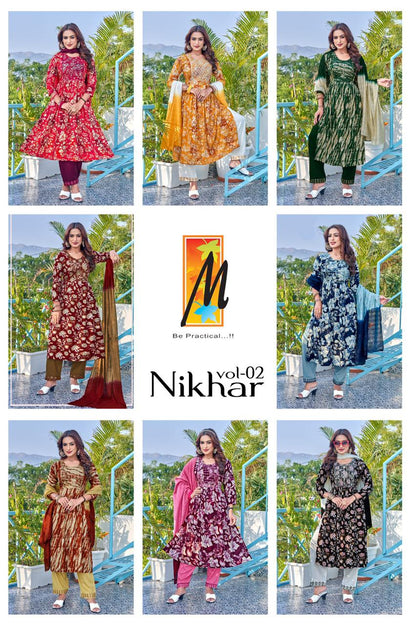 Nikhar Vol 2 Master Rayon Readymade Pant Style Suits