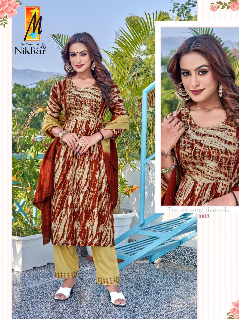 Nikhar Vol 2 Master Rayon Readymade Pant Style Suits