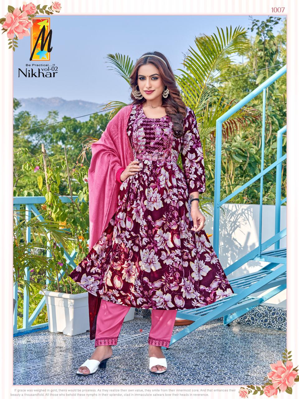 Nikhar Vol 2 Master Rayon Readymade Pant Style Suits