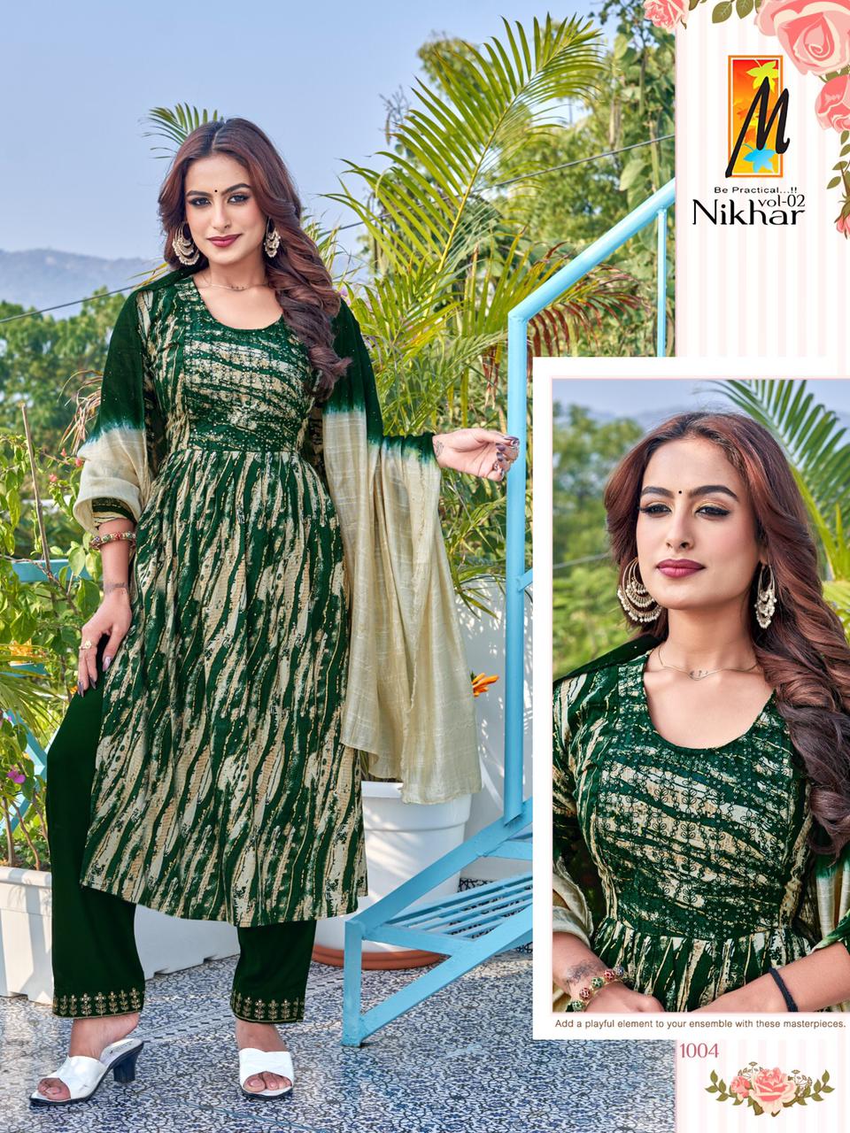 Nikhar Vol 2 Master Rayon Readymade Pant Style Suits