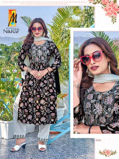 Nikhar Vol 2 Master Rayon Readymade Pant Style Suits